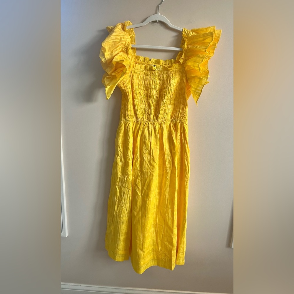 NWT-Banana Republic Yellow Midi Dress, Medium